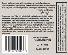 Daily adaptogenic tea option with Tremetes Turkey Tail
