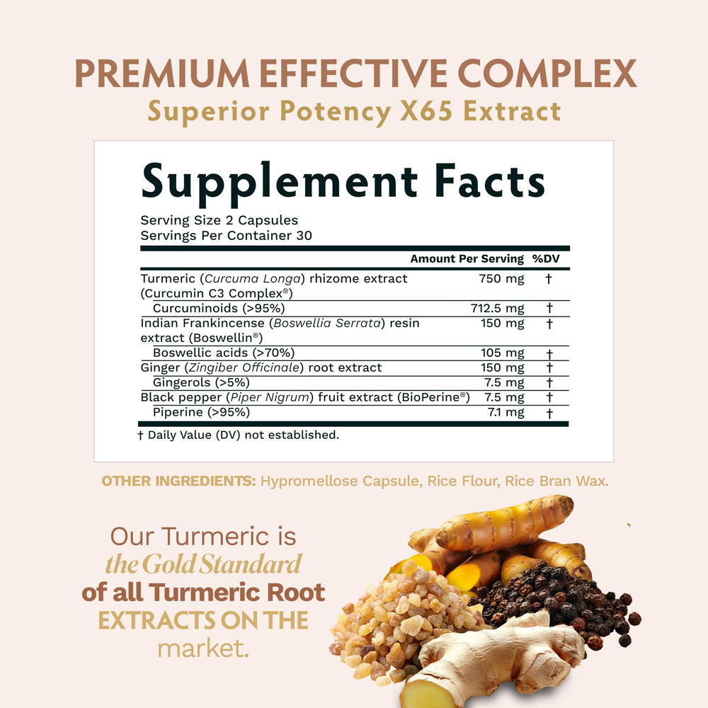 TRIBE ORGANICS boswellia and ginger extract blend, promoting holistic wellness