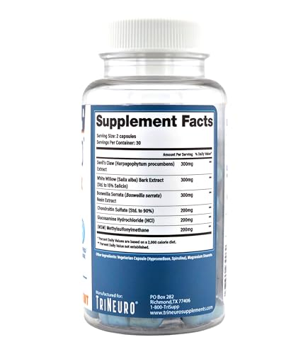 TriNeuro chondroitin glucosamine tablets promote flexible movement