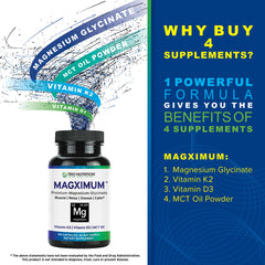 Trio Nutrition MagXimum capsules closeup highlights chelated magnesium for comfortable muscle function.