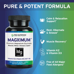 Trio Nutrition MagXimum mct-oil-capsule picture hints at balanced energy and steady calm.