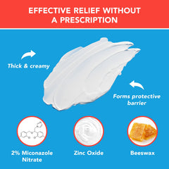 Thick, stay-in-place anti-fungal cream by Triple Paste for lasting comfort.