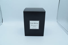 Trish McEvoy Wild Blueberry Vanilla candle with soy wax for clean-burning performance.