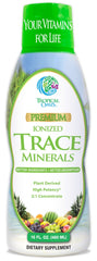 Tropical Oasis ionized minerals liquid bottle for convenient daily mineral intake