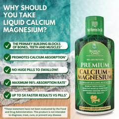 Tropical Oasis measuring spoon beside the bottle for 1-dose regimen.