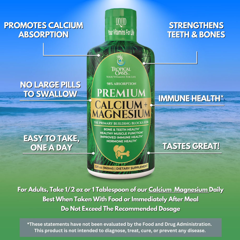 Tropical Oasis pouring a smooth daily dose for easy intake.