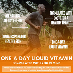 Tropical Oasis Mega Plus bottle pour demonstrates easy mixing into water or juice.