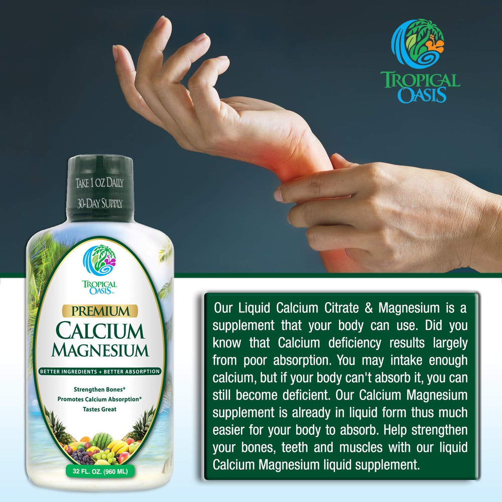Tropical Oasis vitamin D3 inclusion supports calcium absorption.
