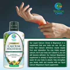 Tropical Oasis vitamin D3 inclusion supports calcium absorption.