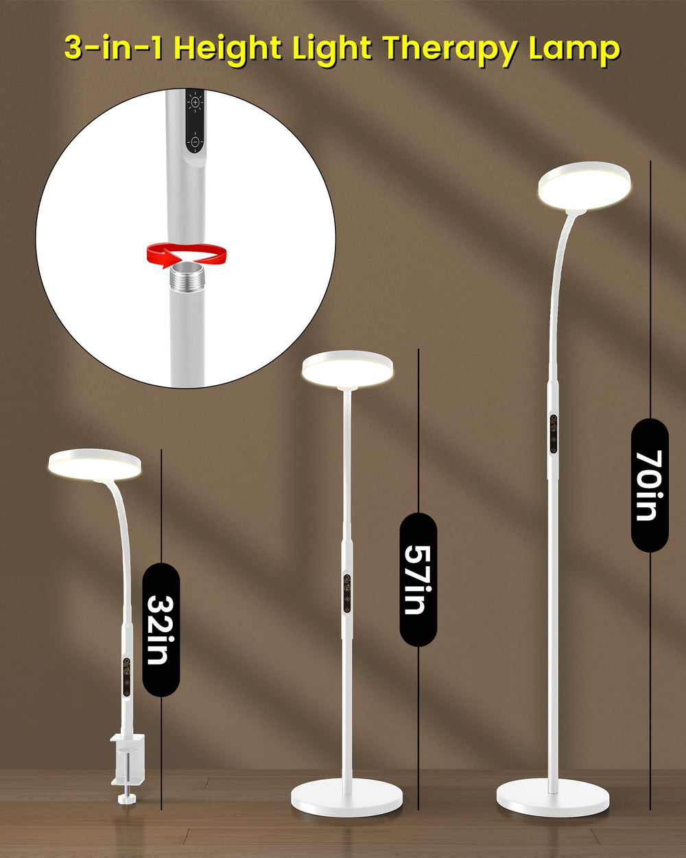 TroupePal Light Therapy Lamp emits flicker-free lighting for comfortable study