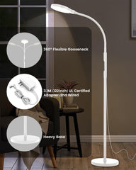 TroupePal Light Therapy Lamp in a living room demonstrating daylight-like illumination