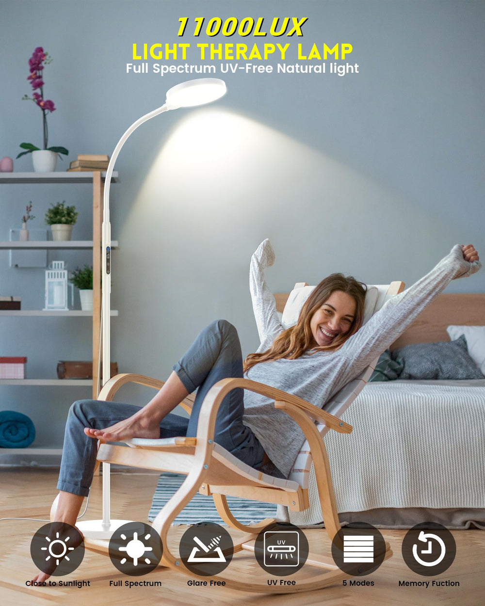 TroupePal Light Therapy Lamp remote control setup for convenient daily use