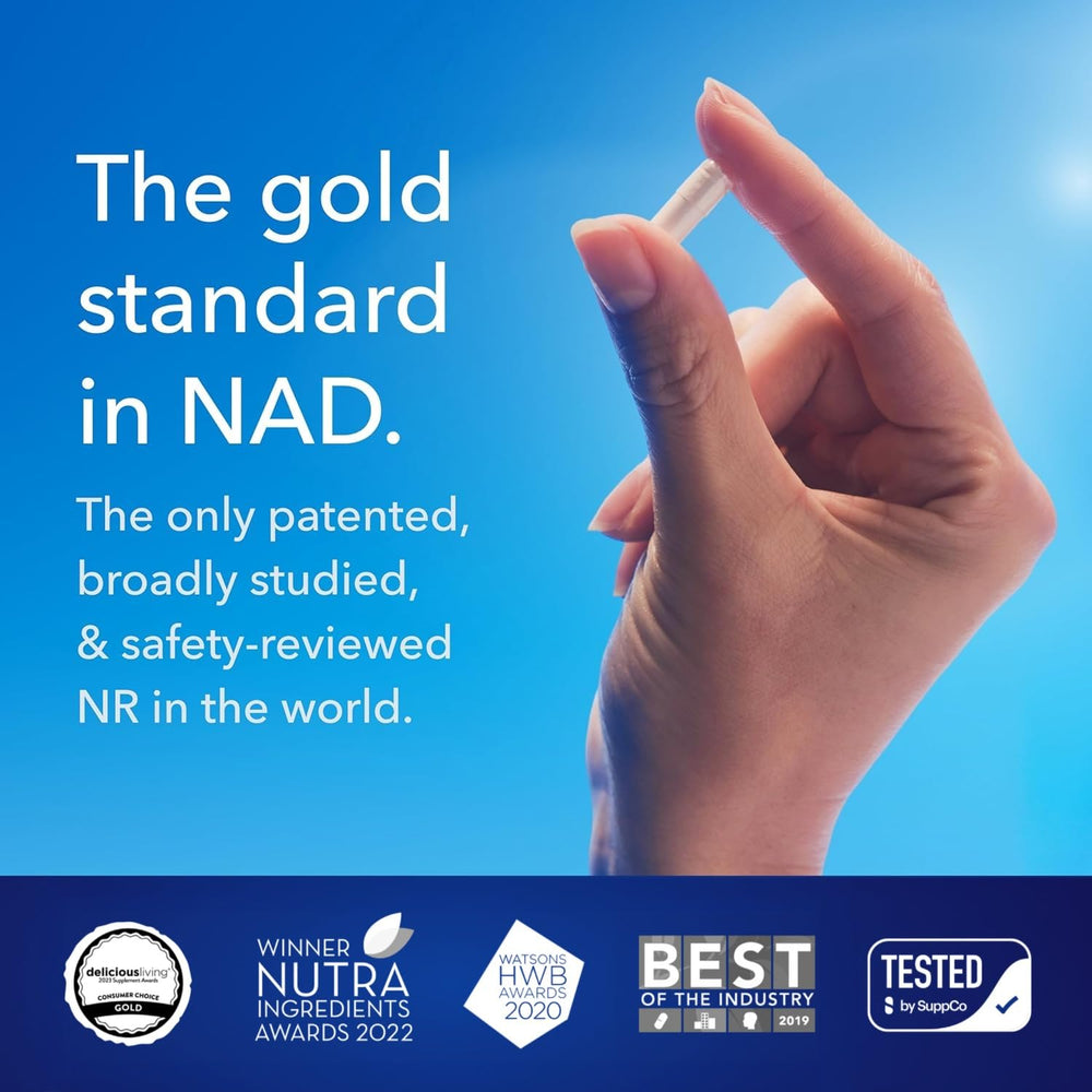 TRU NIAGEN Beauty NAD+ Biotin supports hair and nail health.