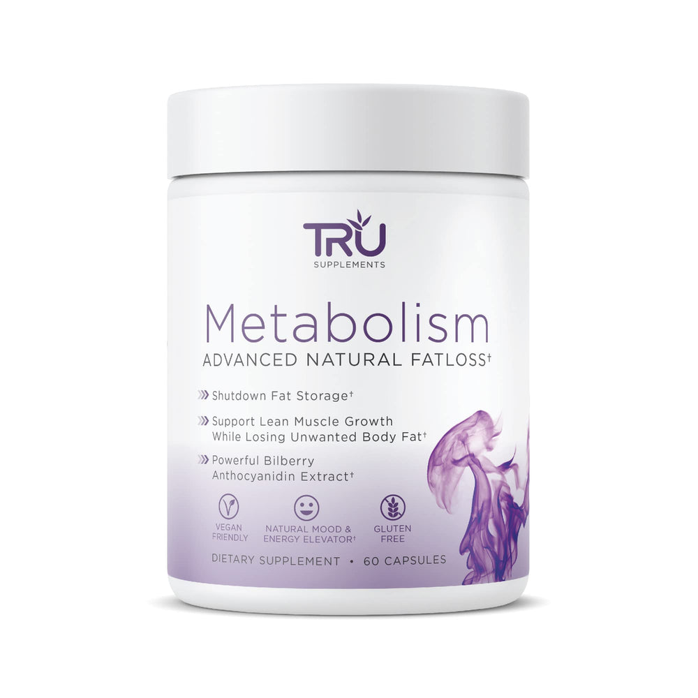 TRU Supplements Metabolism bottle front view for metabolism support and simple daily use