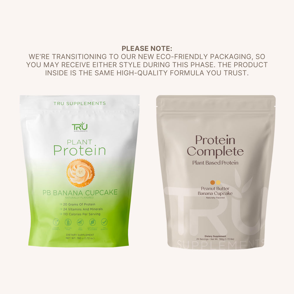 TRU Supplements protein shake glass presents smooth texture for vegan diets