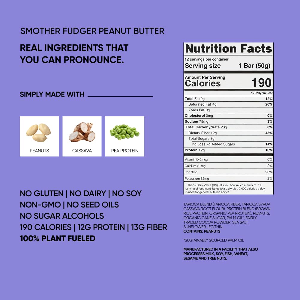 TRUBAR plant-based ingredients chart displayed on box.