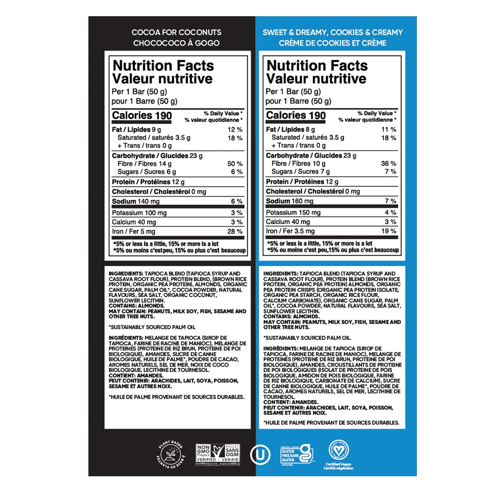 TRUBAR vegan protein bar cookies creamy – creamy cookie flavor for post-workout recovery.