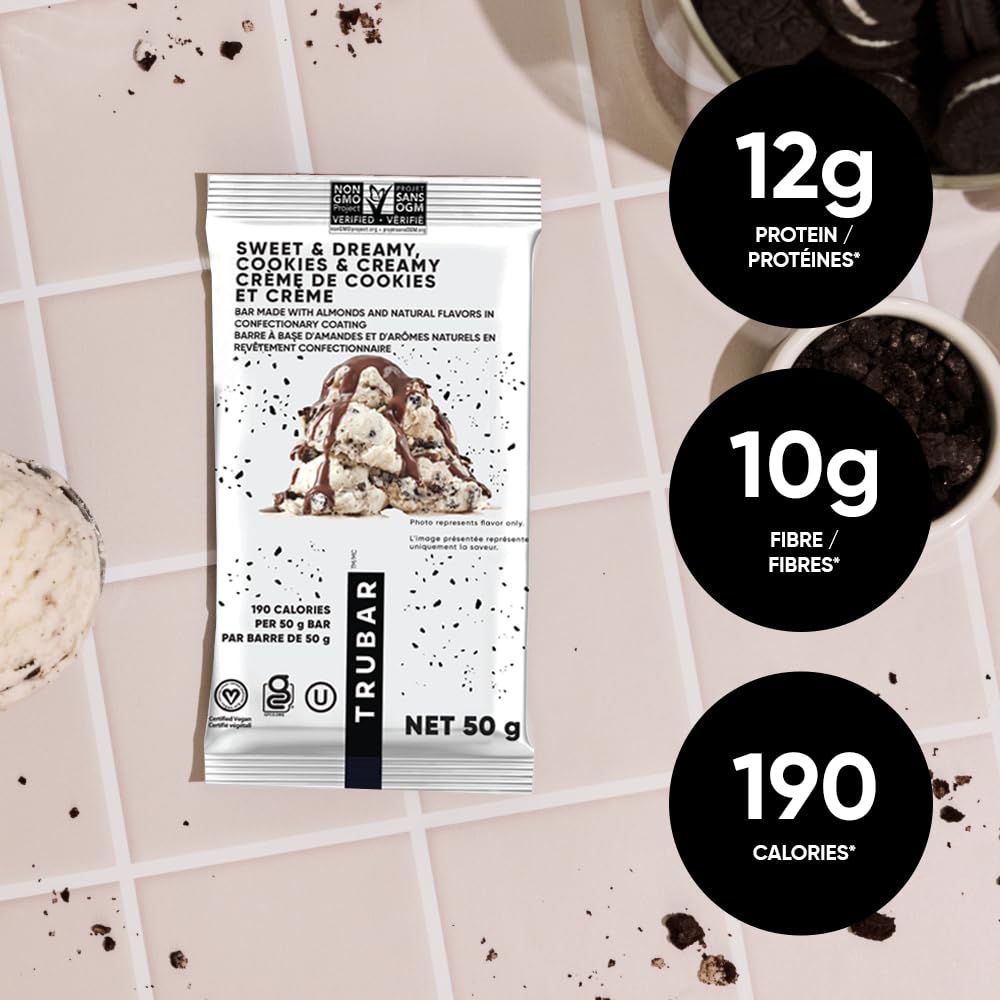 TRUBAR vegan protein bar strawberry shorty got cake – fruity, satisfying plant-based treat.