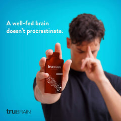 TruBrain Drink bottle designed to help reduce brain fog during busy days