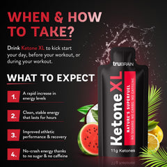 TruBrain Ketone XL shot on a desk during morning routine