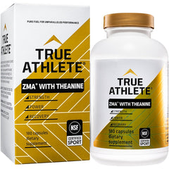 True Athlete ZMA + L-Theanine bottle for nightly recovery support