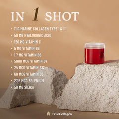 True Collagen Marine bottle stored in refrigerator to preserve taste