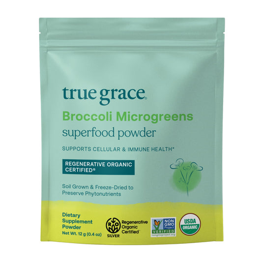 True Grace broccoli microgreens powder pack for daily use