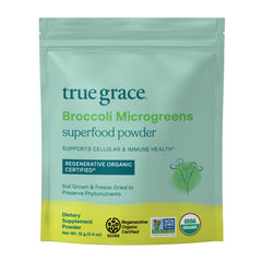 True Grace broccoli microgreens powder pack for daily use