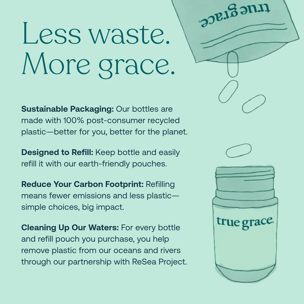 True Grace carbon-neutral operations supporting eco-friendly nutrition