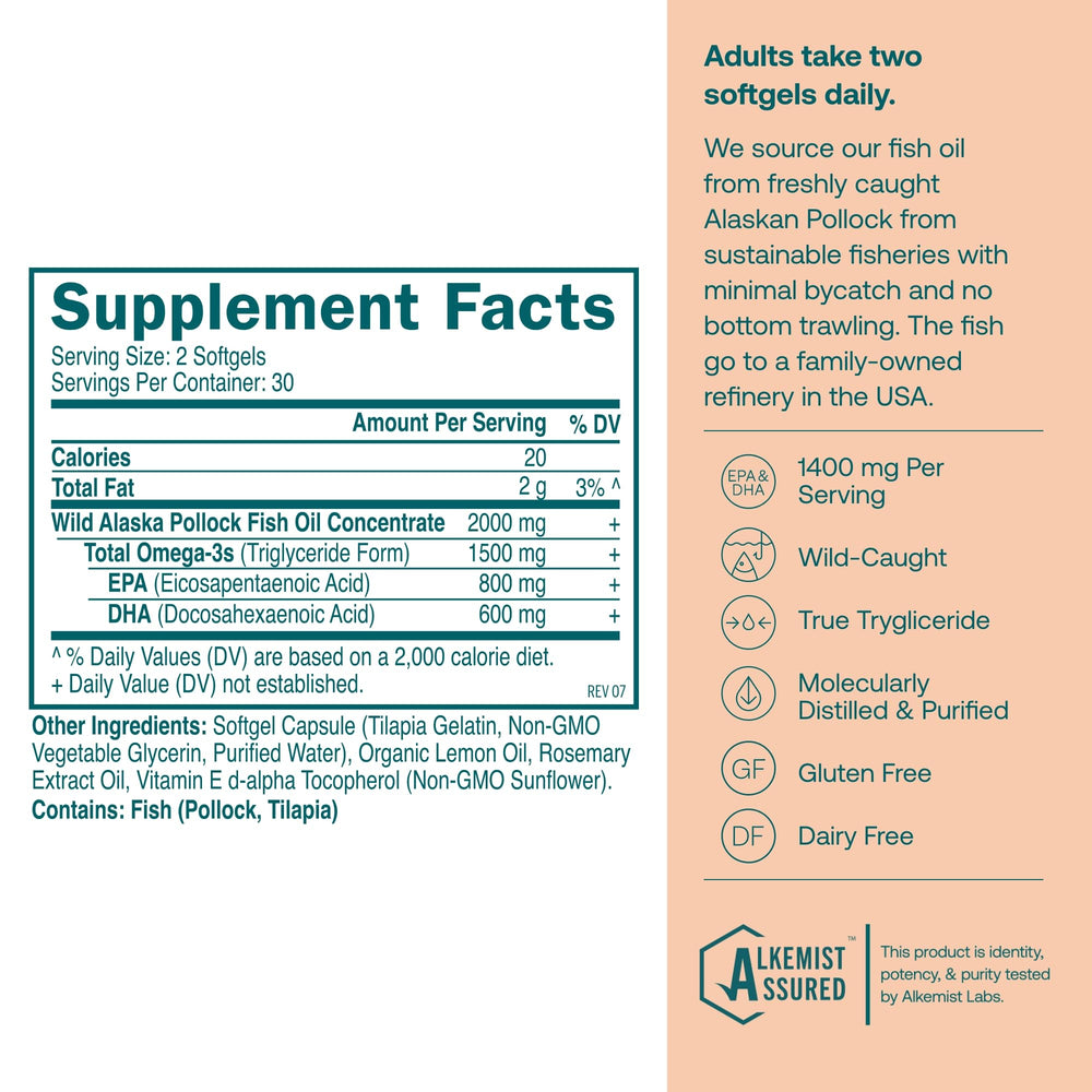 True Grace Omega-3 softgels pouring: easy to swallow and integrate into your routine.