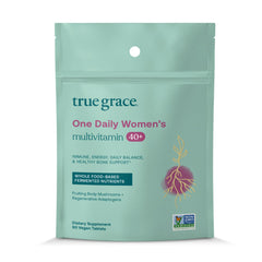 True Grace One Daily bottle on shelf for easy daily wellness.