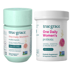 True Grace One Daily Women’s Multivitamin bottle showing nutrient-dense formula for daily wellness