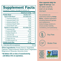 True Grace probiotic capsules close-up highlighting vegetarian capsules.