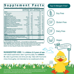 Close-up of True Littles bottle label highlighting Lutemax lutein for eye and brain support