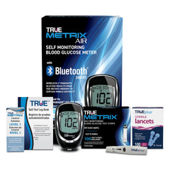 TRUE METRIX AIR meter image highlighting compact design for quick at‑home testing.