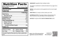 Scoop of True Nutrition egg white protein powder for easy portioning and quick boosts