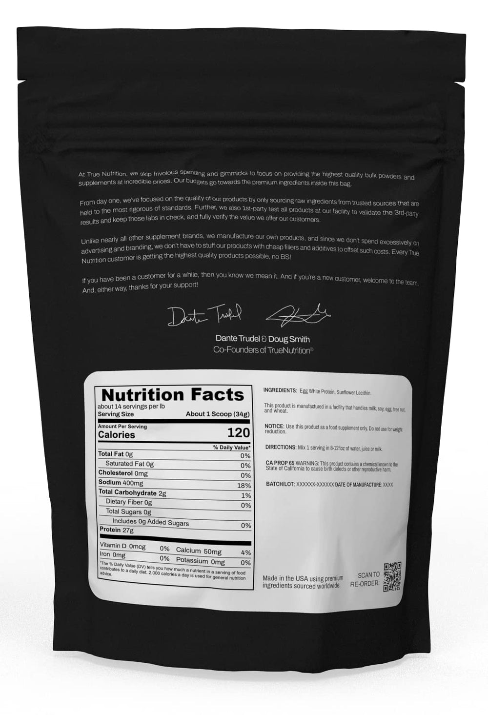 True Nutrition Egg White Protein Powder shaker enables on-the-go, high-protein drinks.