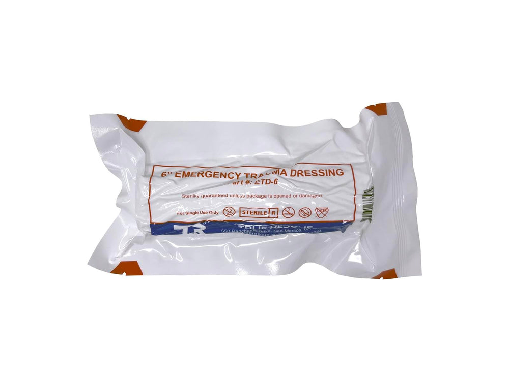 True Rescue emergency dressing covers large wounds and maintains pressure