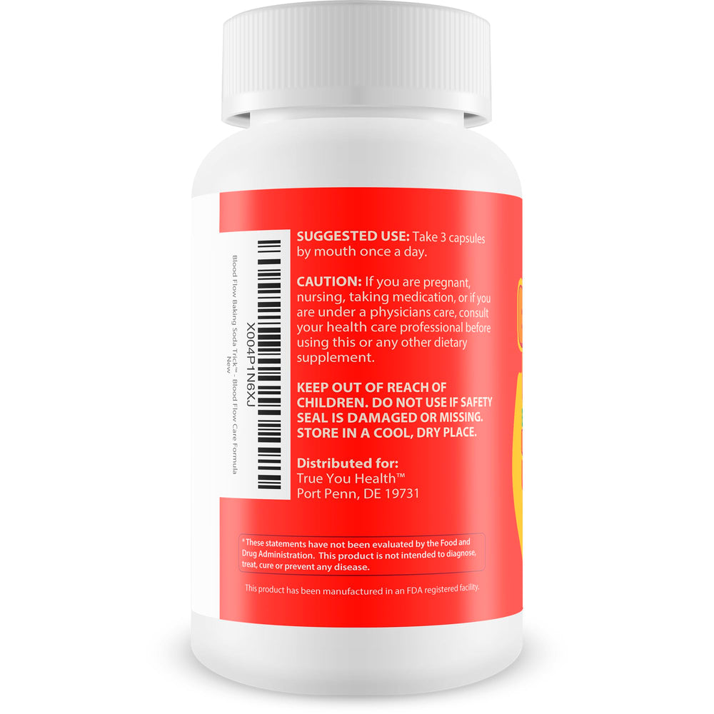 True You Health L-Arginine and Ginkgo Biloba capsules supporting vascular function.