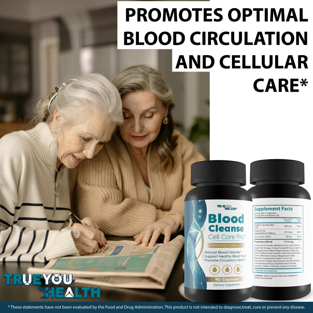 True You Health Blood Cleanse Cell Care Pro black pepper inclusion to boost absorption