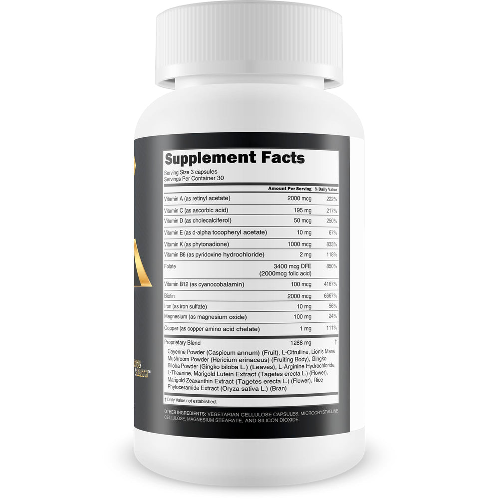 True You Health Blood Flow Power capsules close-up highlighting daily circulation support.