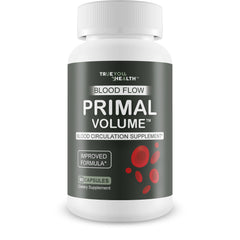 True You Health Blood Flow Primal Volume bottle showing daily circulation support