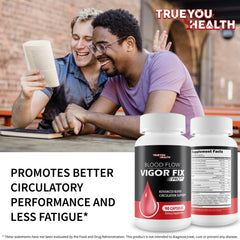 True You Health Blood Flow Vigor Fix Pro closeup showing cap and seal for safety