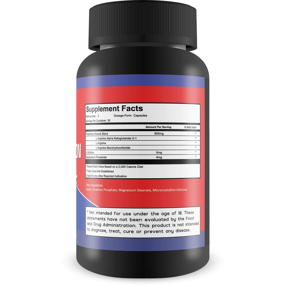 True You Health Circulation Control bottle label highlights L-Arginine for blood flow support