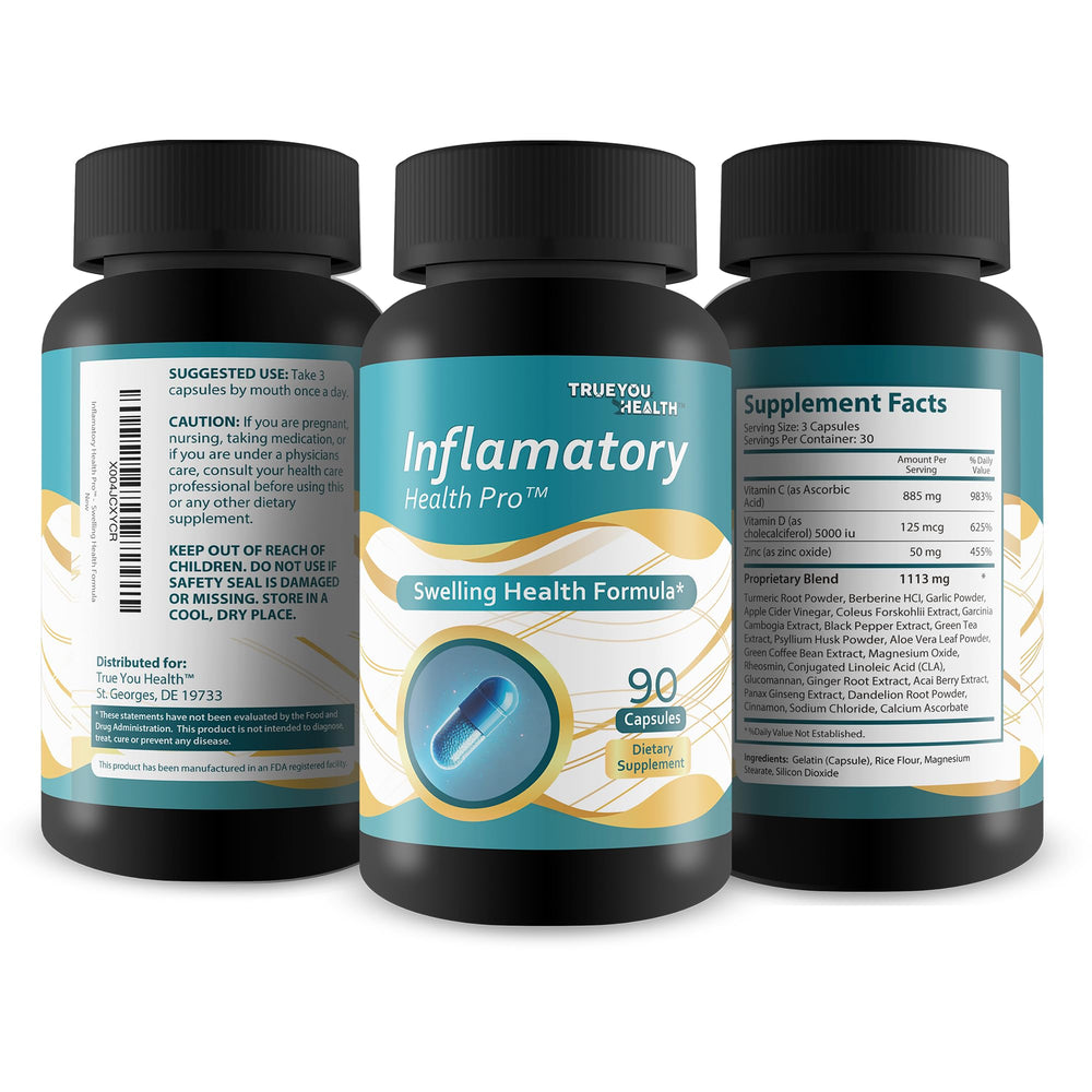 True You Health Inflammatory Health Pro user hand holding bottle suggests easy daily use.
