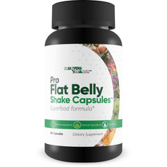True You Health Pro Flat Belly Shake Capsules bottle for digestive wellness
