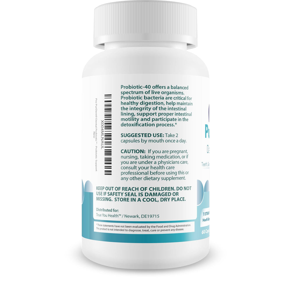 True You Health PurDent9 capsules ready for easy daily consumption and family use