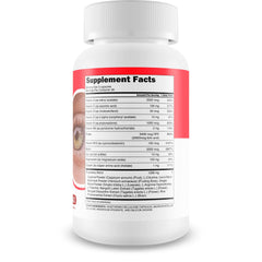 Close-up of Red Root Hack Vision capsules highlighting lutein and zeaxanthin support.