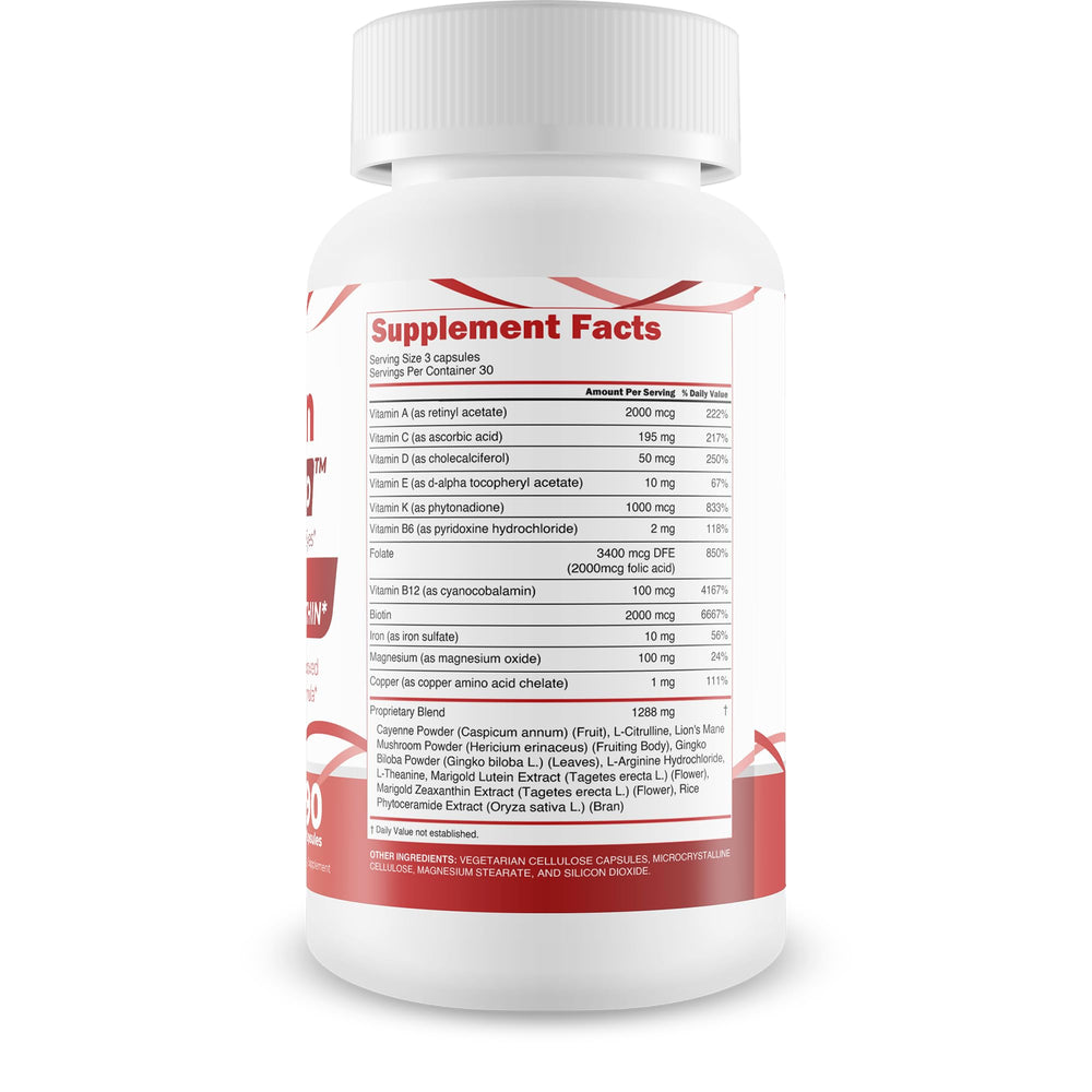 Rutein Vision Pro capsules close-up, highlighting lutein and zeaxanthin for eye nourishment.