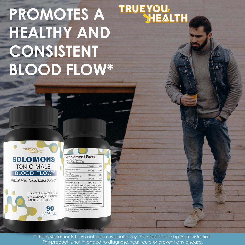 Solomons Tonic promotional box communicates active lifestyle benefits.